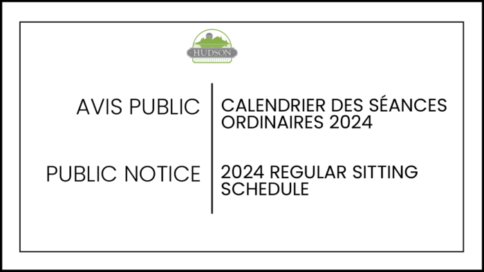 Public Notice 2024 Regular Sitting Schedule Town Of Hudson   Public Notice 2024 Town Council Meetings 700x394 