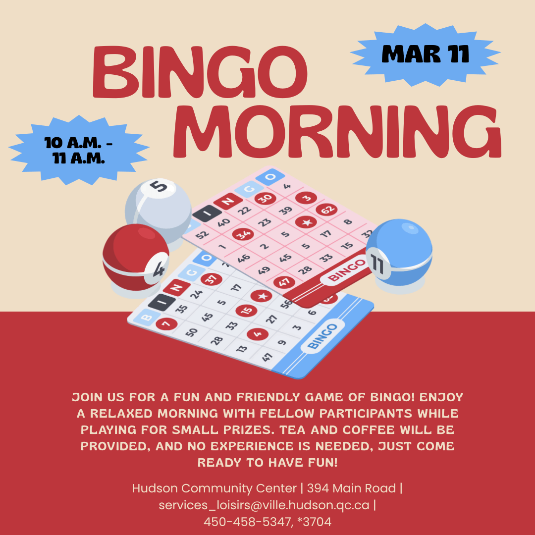 Seniors Bingo Morning March 11