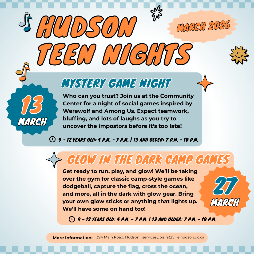 Hudson Teen Nights March 27