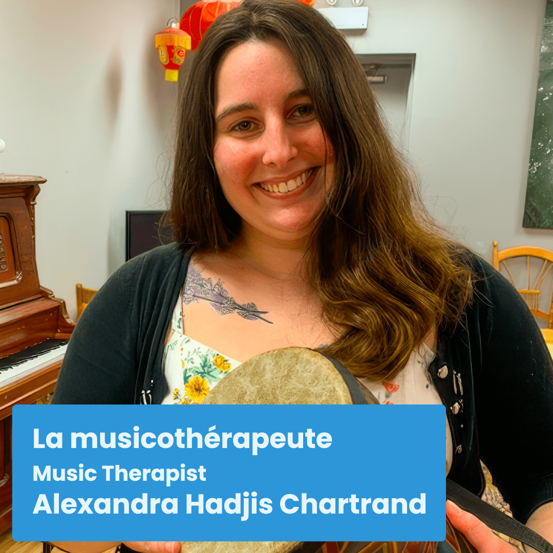 Music therapist Alexandra Hadjis Chartrand